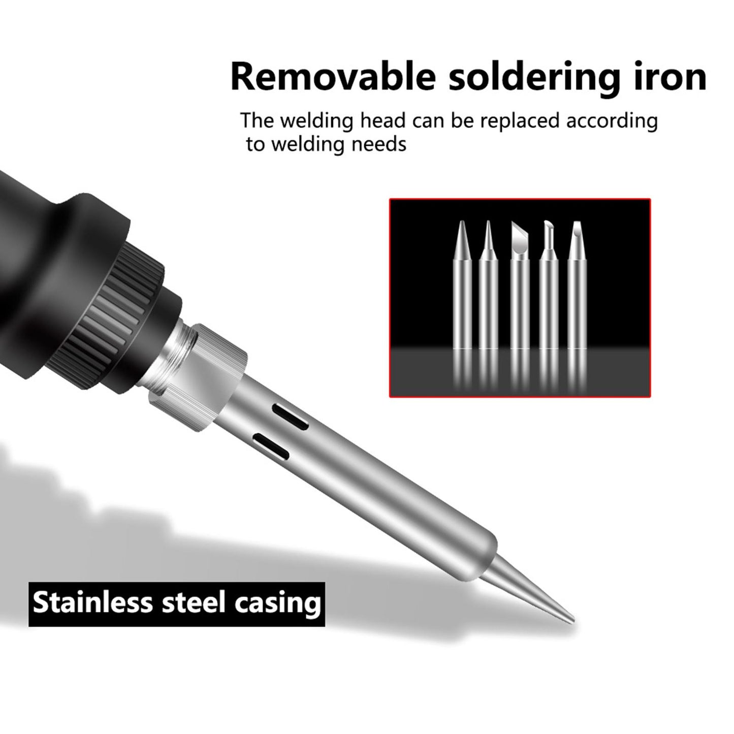 220V Soldering Iron Kit Soldering Display Wire Repairing Tool Set EU Plug 16Pcs