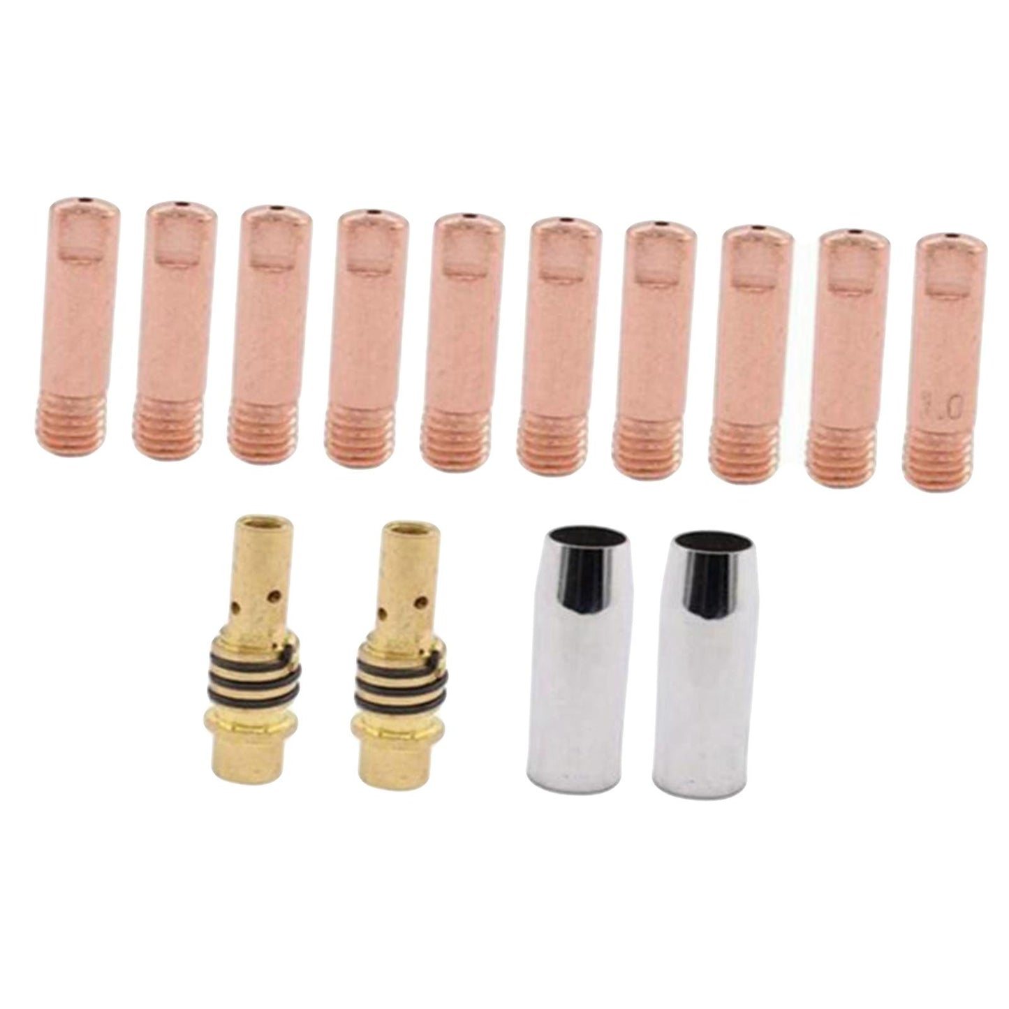 Consumables Mig Torch Gas Nozzle TIP Holder for 15AK Torch Welding 1.0mm