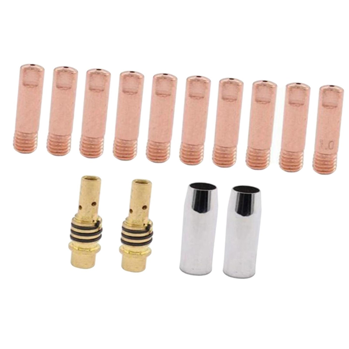 Consumables Mig Torch Gas Nozzle TIP Holder for 15AK Torch Welding 1.0mm