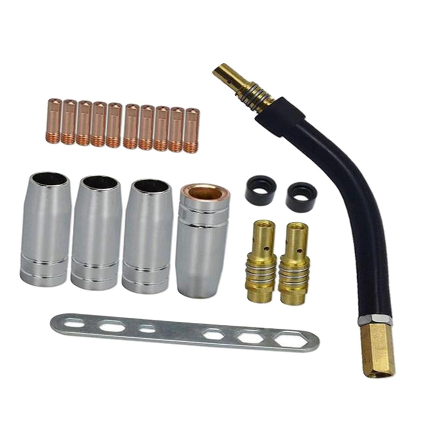 Metal MB15AK Welding Torchs Nozzles Equipment Accessories Kits Welding Job 20 piece set
