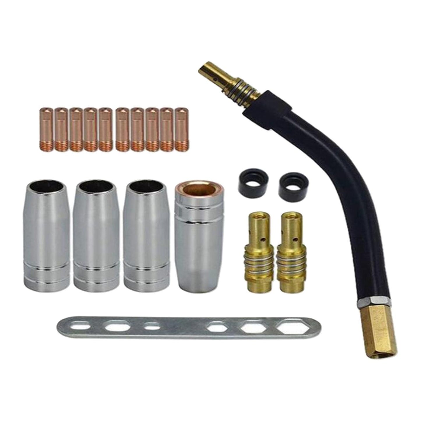 Metal MB15AK Welding Torchs Nozzles Equipment Accessories Kits Welding Job 20 piece set