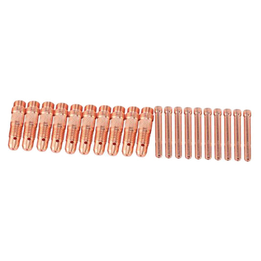 20Pcs Welding Collet Equipment Tungsten Collet Body for WP18 WP17F WP17V Aperture Dia 2.4mm