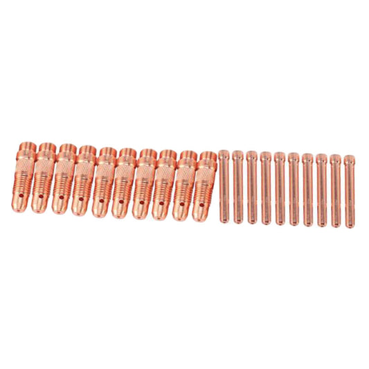 20Pcs Welding Collet Equipment Tungsten Collet Body for WP18 WP17F WP17V Aperture Dia 1.0mm