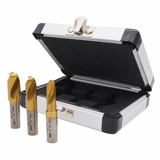 3Pcs Metal Twist Drill Bit for Hard Metal Copper Carpenter Tool 1/4 5/16 3/8