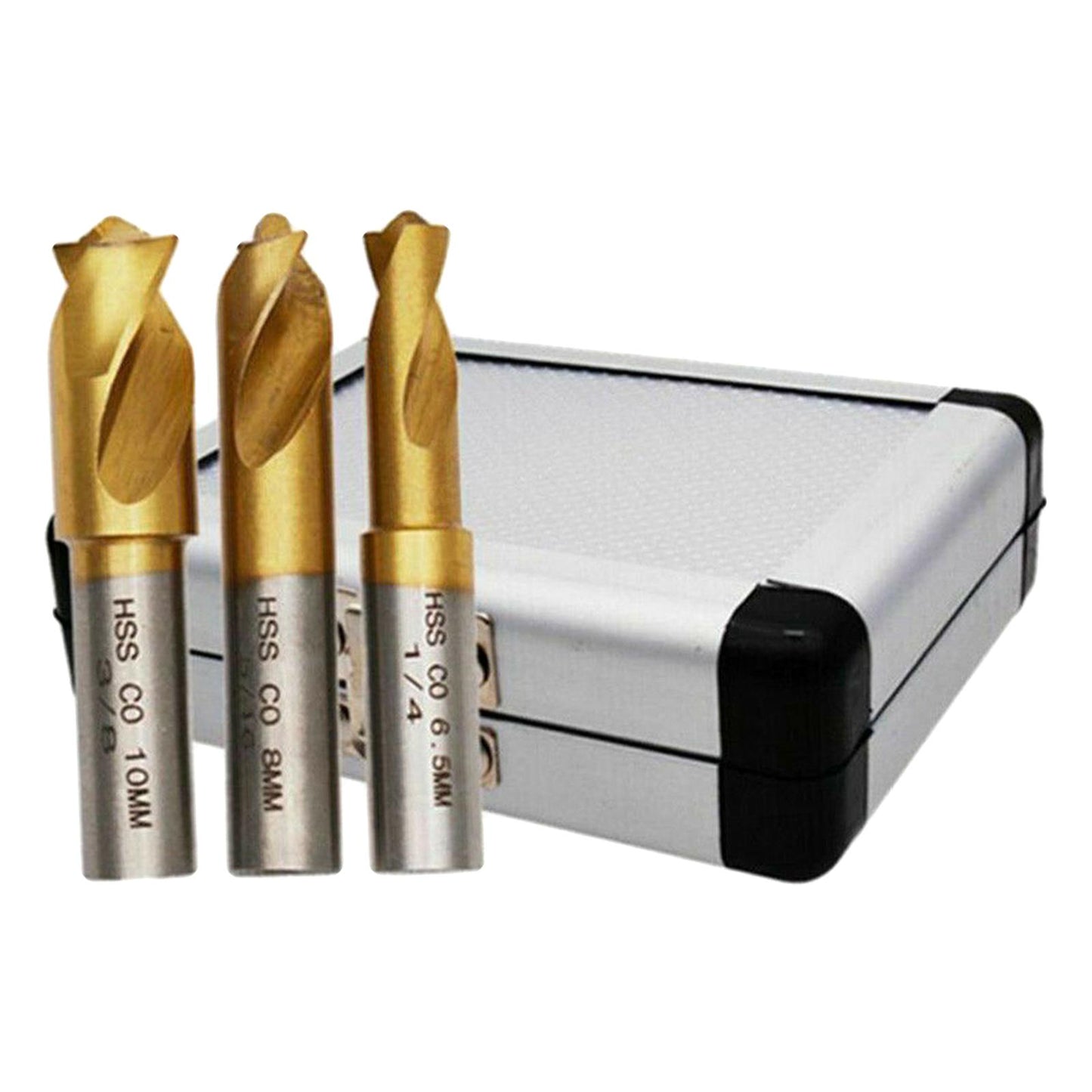 3Pcs Metal Twist Drill Bit for Hard Metal Copper Carpenter Tool 1/4 5/16 3/8