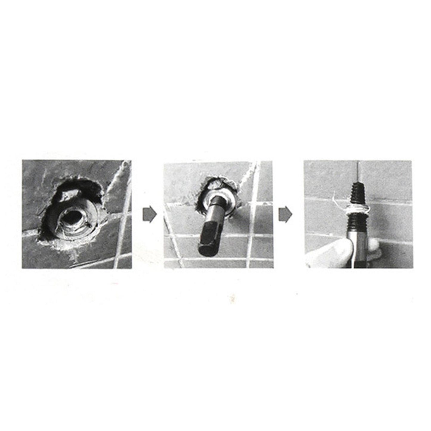 Damaged Screw Extractor Double Head 1/2 3/4" HSS Pipes Spiral Screws"
