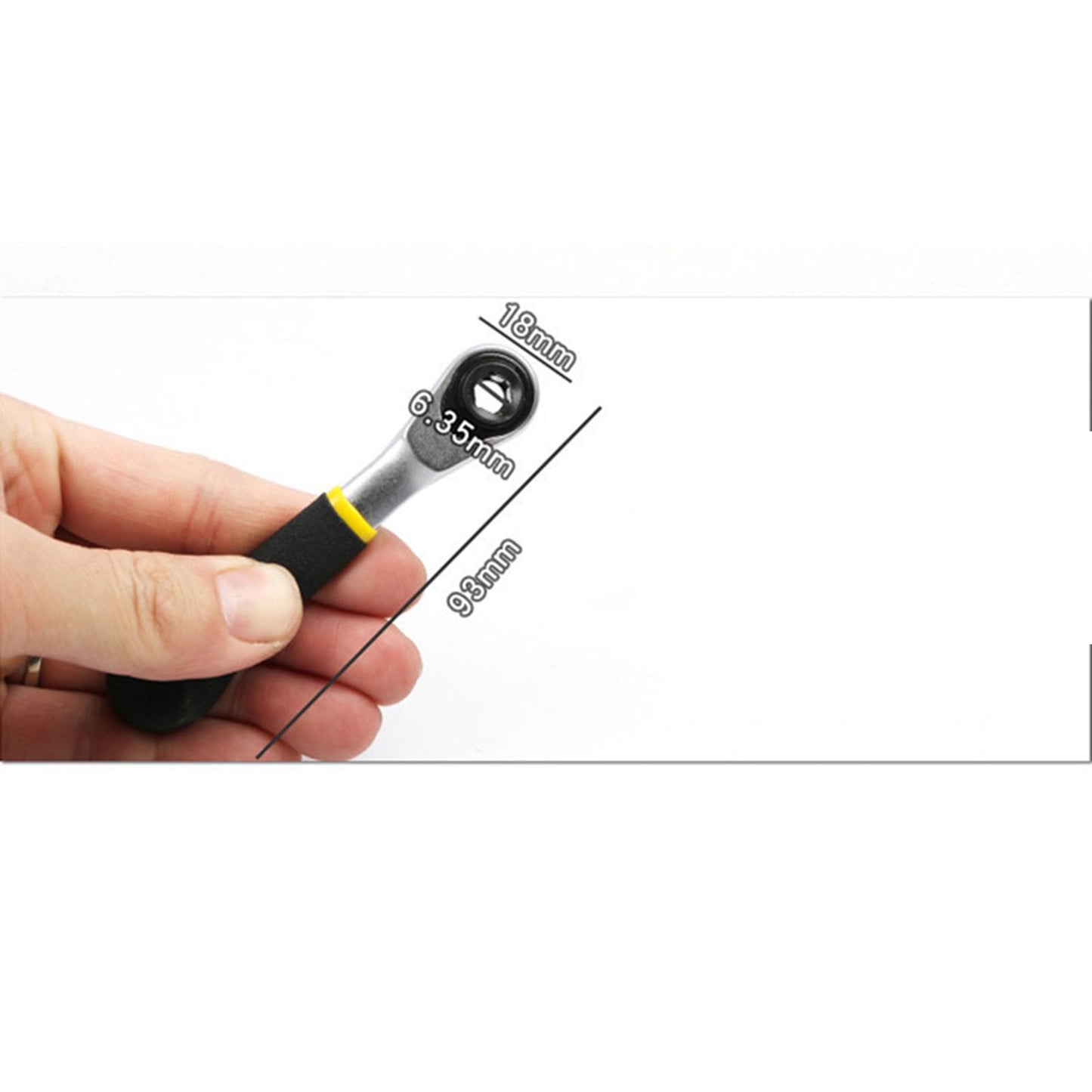 1/4 Drive Ratchet Spanner 72 Teeth Quick Release Socket Hand Tool"