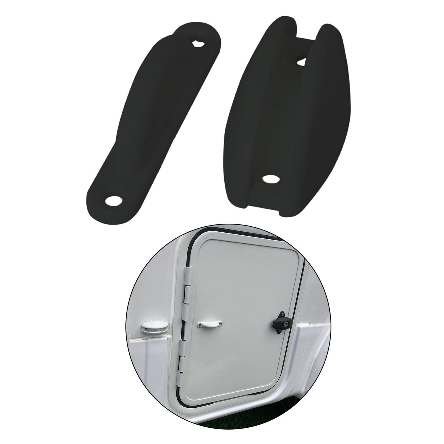 Door Stop Retaining Catch Holder Door Retainer Replacement Black