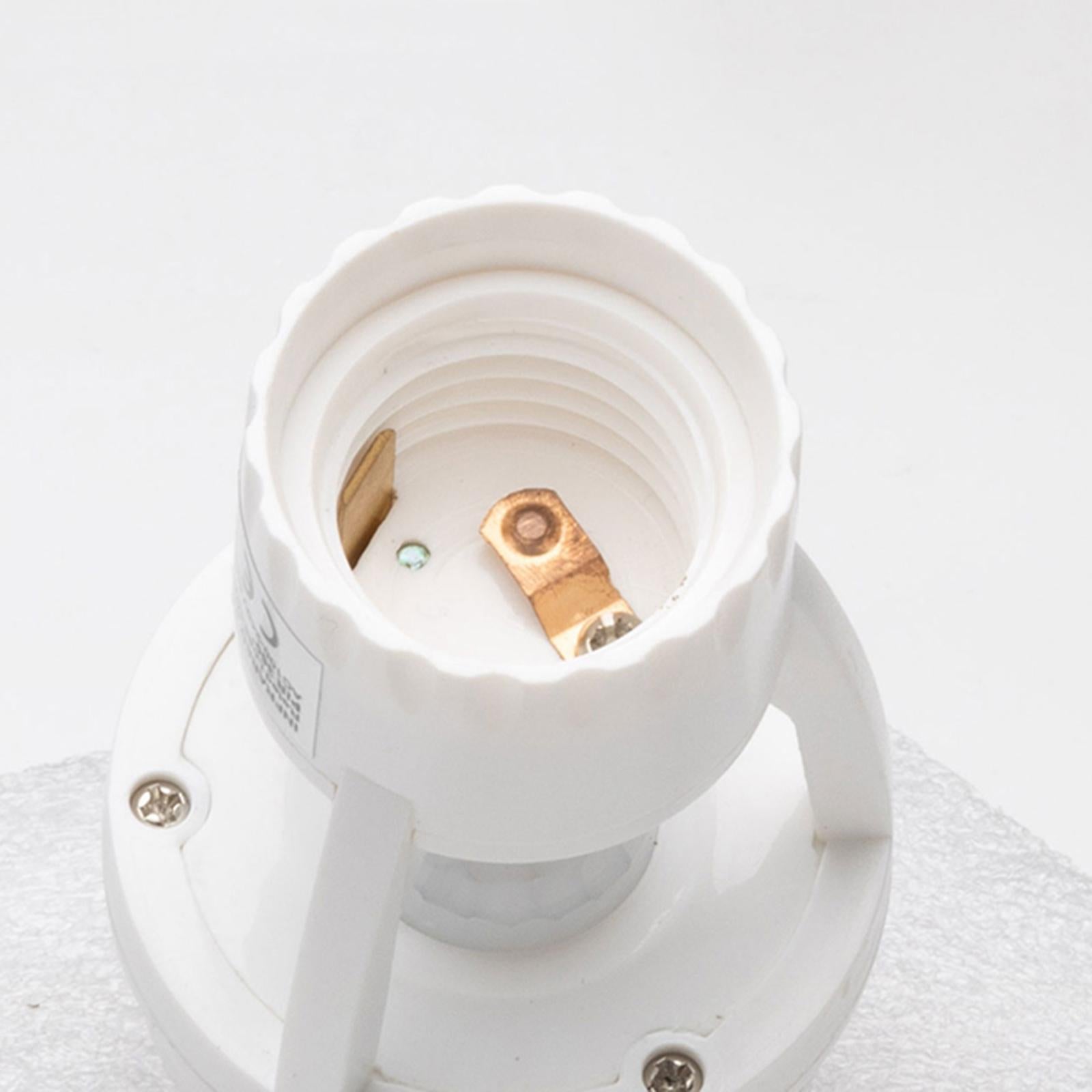 PIR Motion Sensor Light Socket E27 Plug Socket AC for Hallway Storage ...