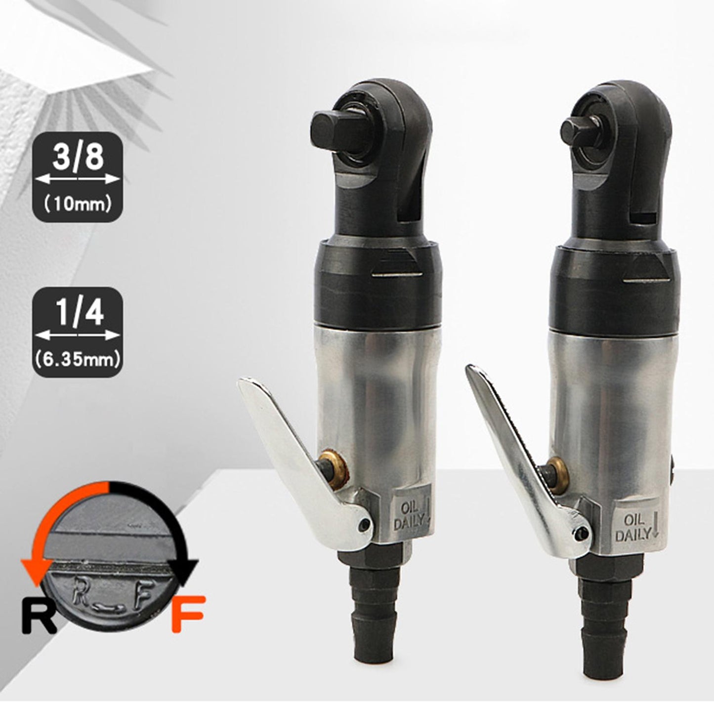 Air Ratchet Wrench Dust-Free Tool Quick Release Straight Shank 6.35MM