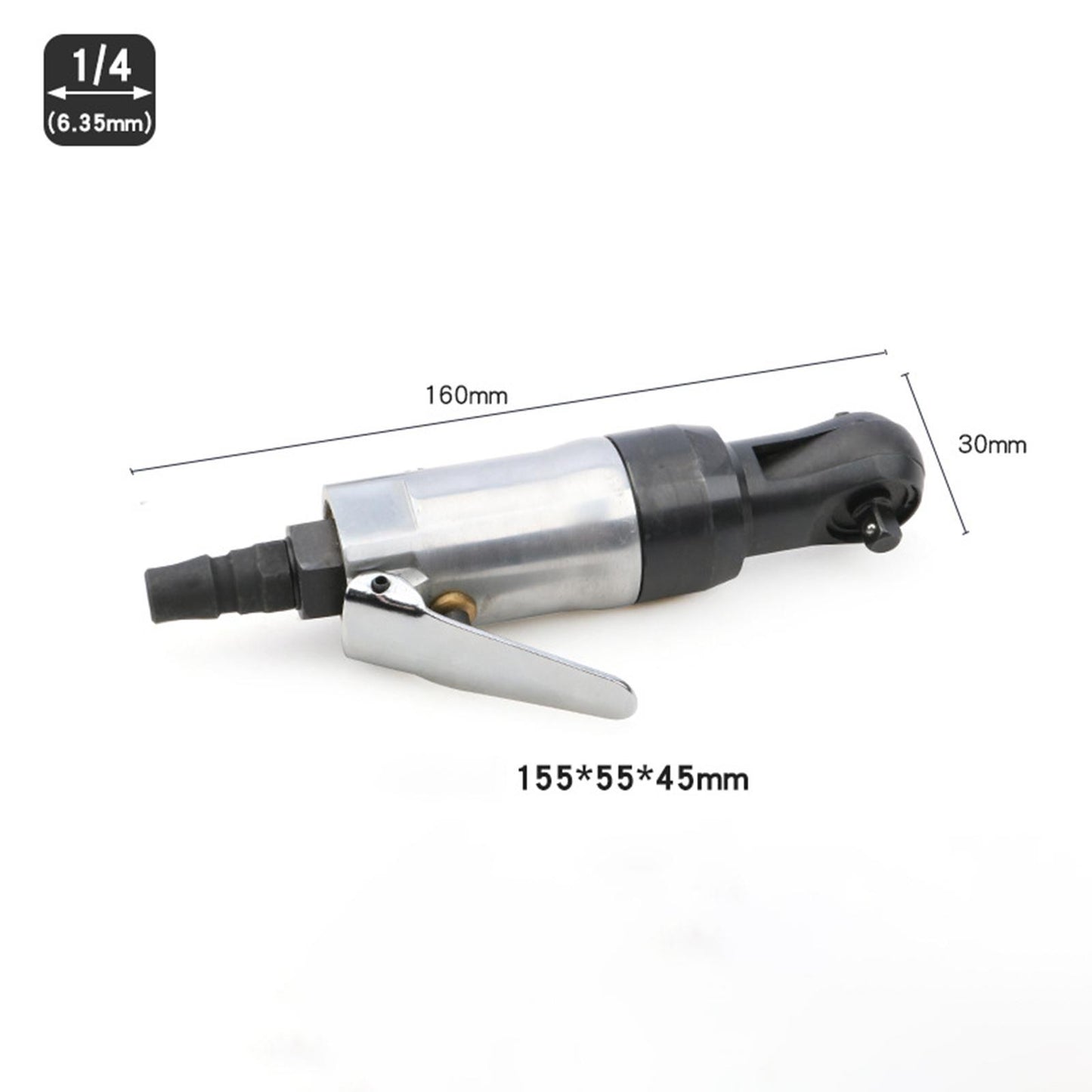 Air Ratchet Wrench Dust-Free Tool Quick Release Straight Shank 6.35MM