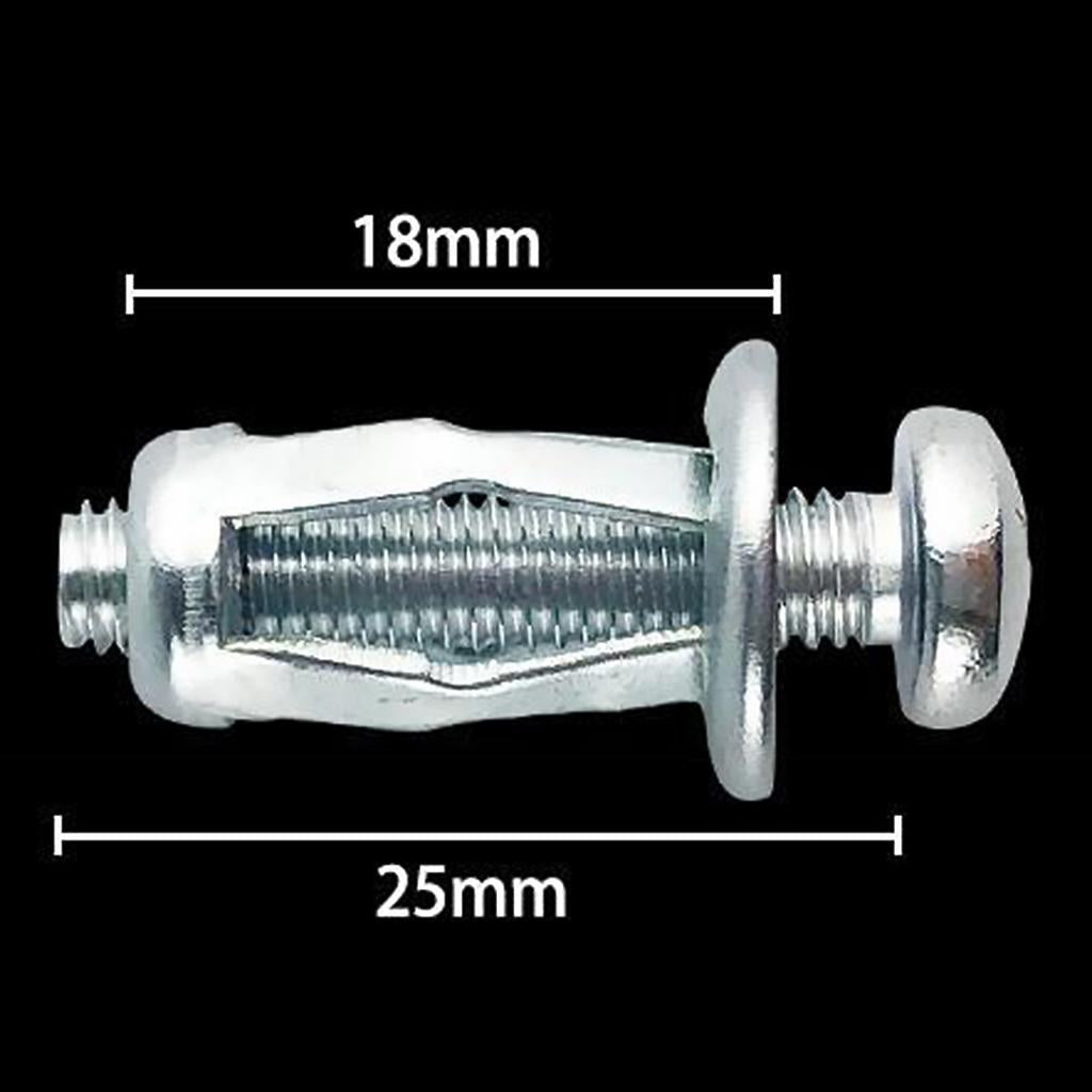 20x Jack Nuts Hollow M5 M6 Tool Nut Thins Dowels Screw Petal Nut Expansion M5x25