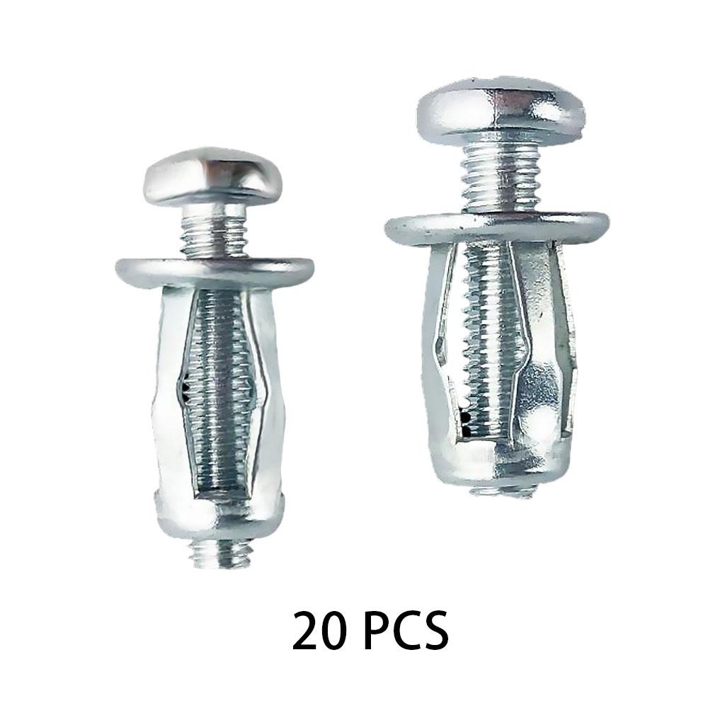 20x Jack Nuts Hollow M5 M6 Tool Nut Thins Dowels Screw Petal Nut Expansion M5x25