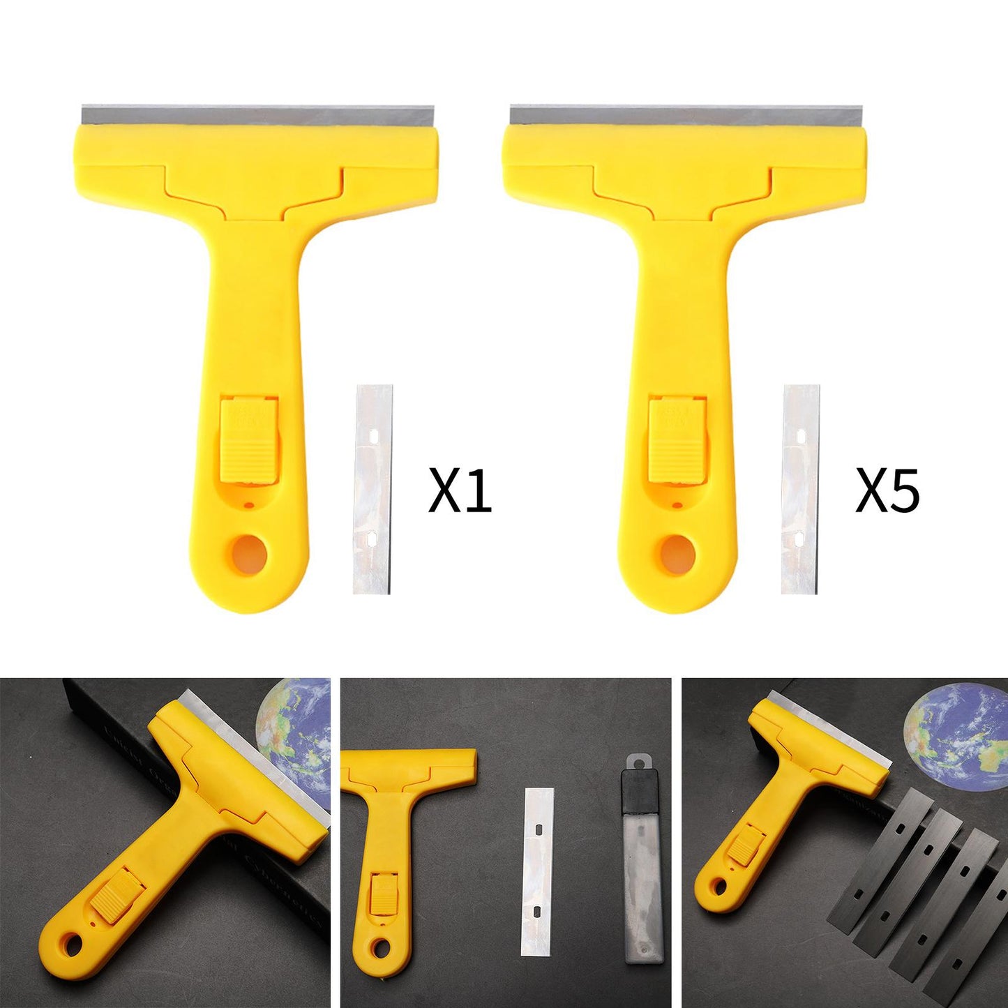 Razor Blade Scraper Ceramic Stove Scraper Tool for Car Windshield 1 Piece