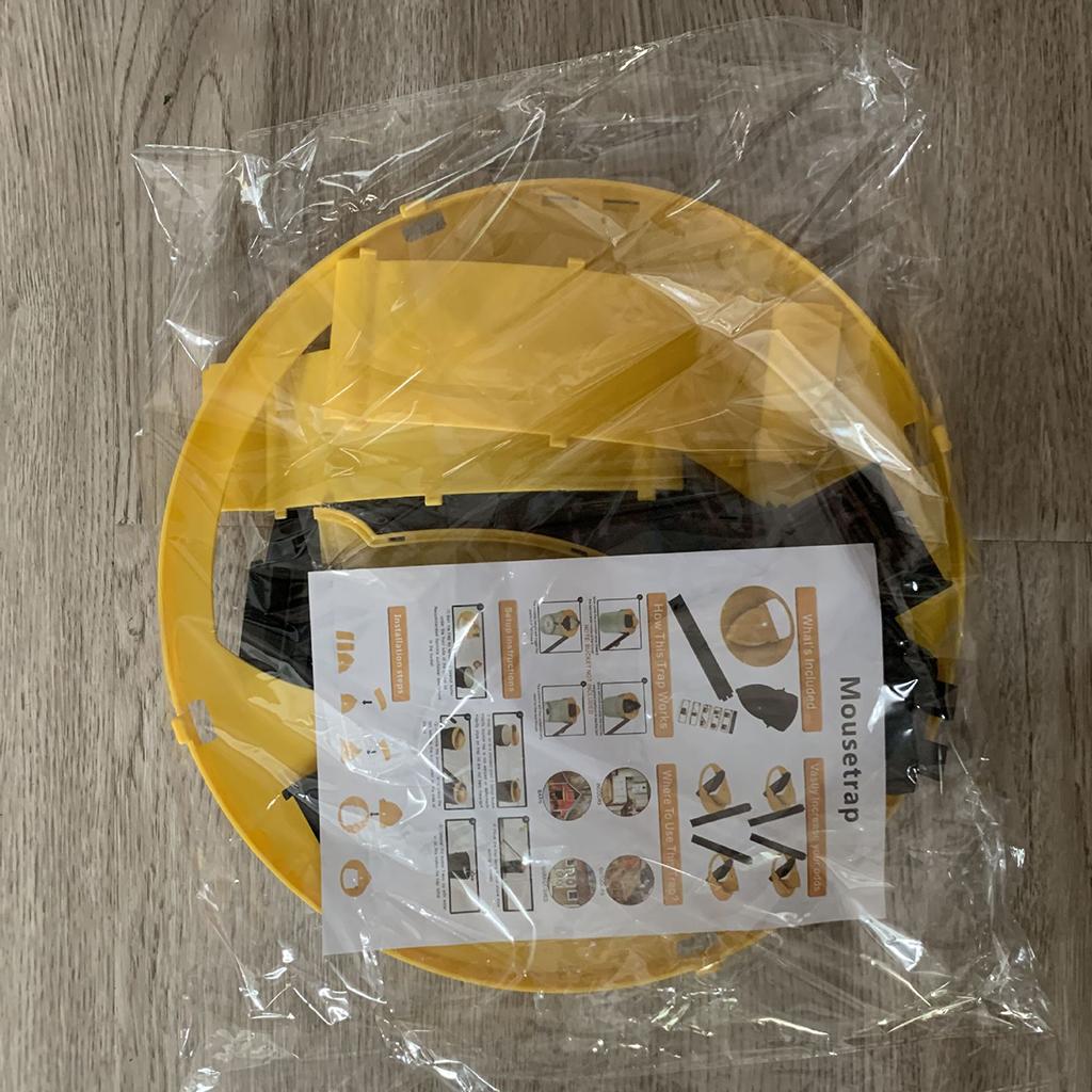 Reusable Mouse Trap Bucket Smart Humane or Lethal Auto Reset for Household yellow