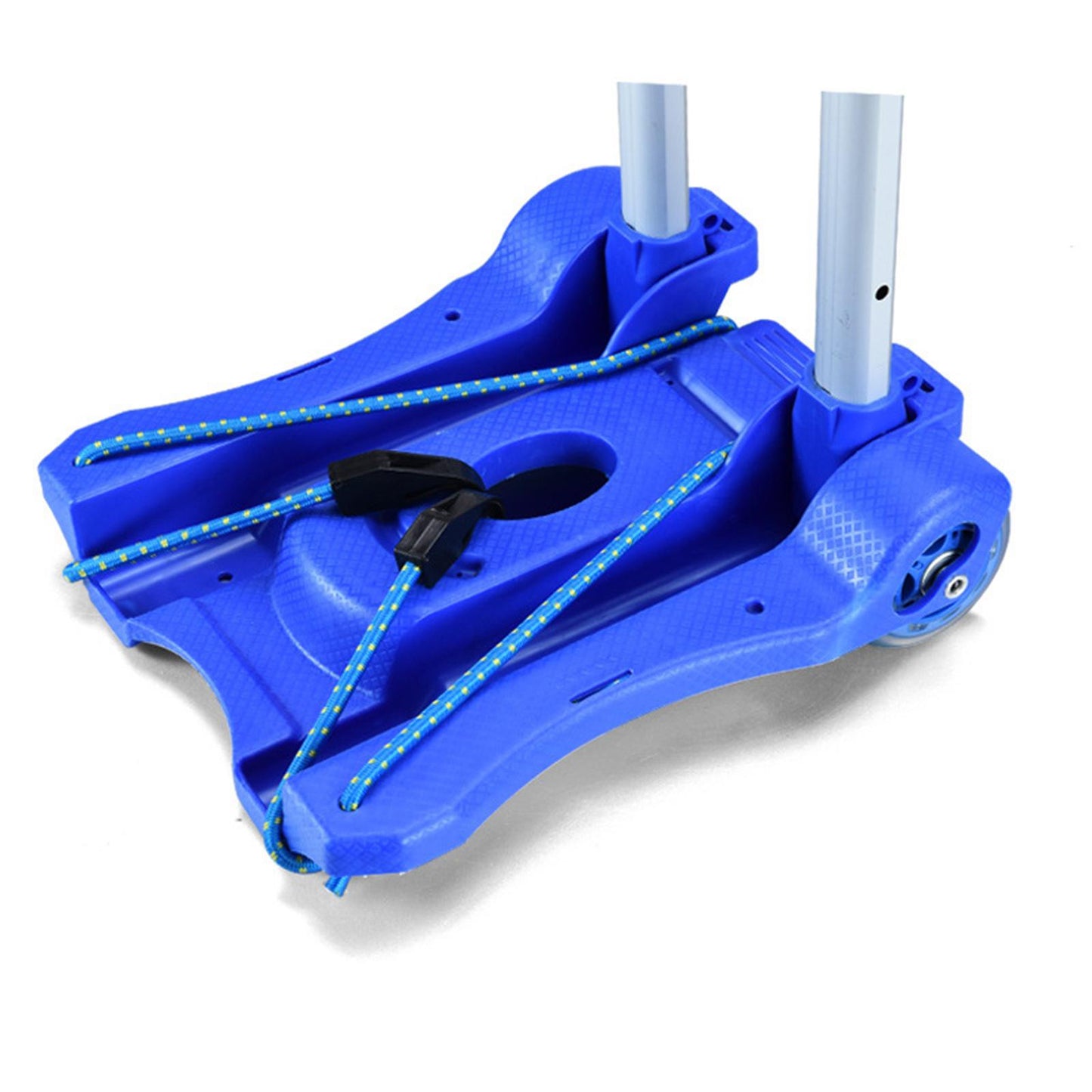 Portable Hand Trolley Cart Load 35kg 2 Wheels for Home Luggage Personal Blue