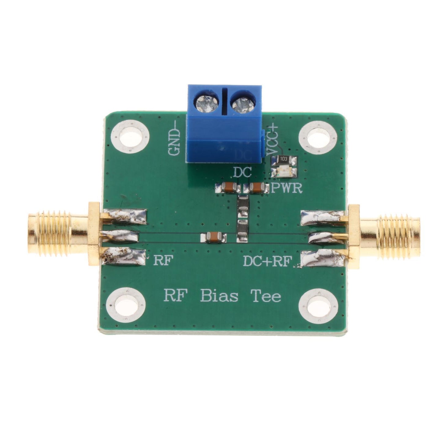 33x33mm DC Bias Blocker RF Microwave 50V 10-6000MHz DC-Blocker for Ham SMA-K