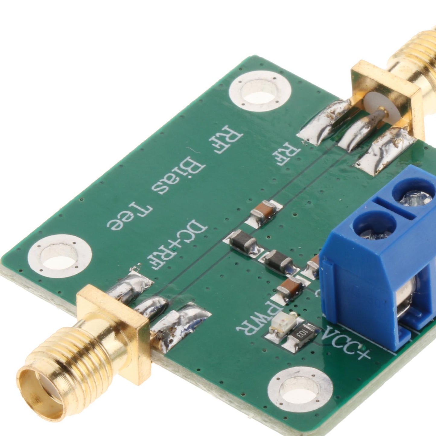 33x33mm DC Bias Blocker RF Microwave 50V 10-6000MHz DC-Blocker for Ham SMA-K