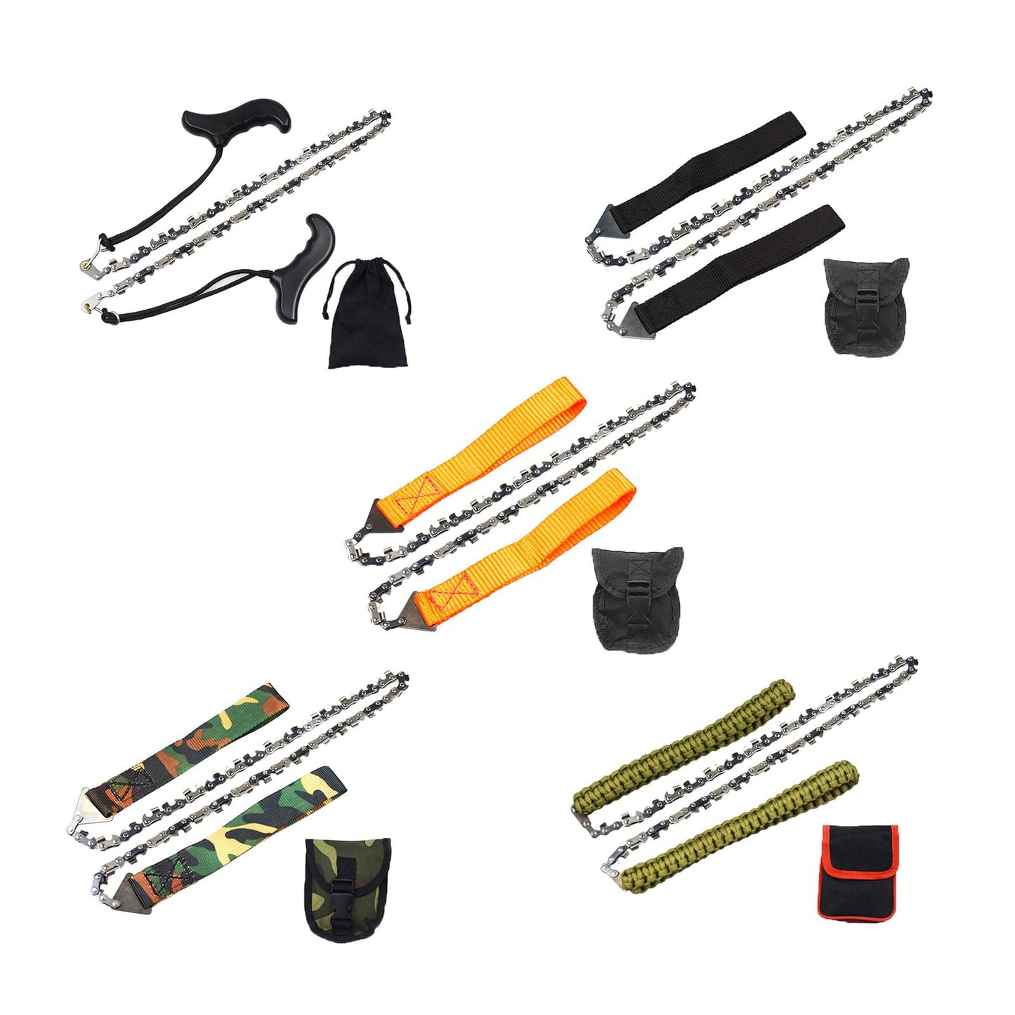 Rope Hand Chain Saw 25 High Reach Limb Hand Chain Saw with Rope Pouch Bag Plastic handle "