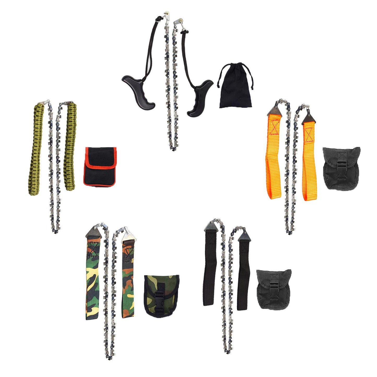Rope Hand Chain Saw 25 High Reach Limb Hand Chain Saw with Rope Pouch Bag Plastic handle "
