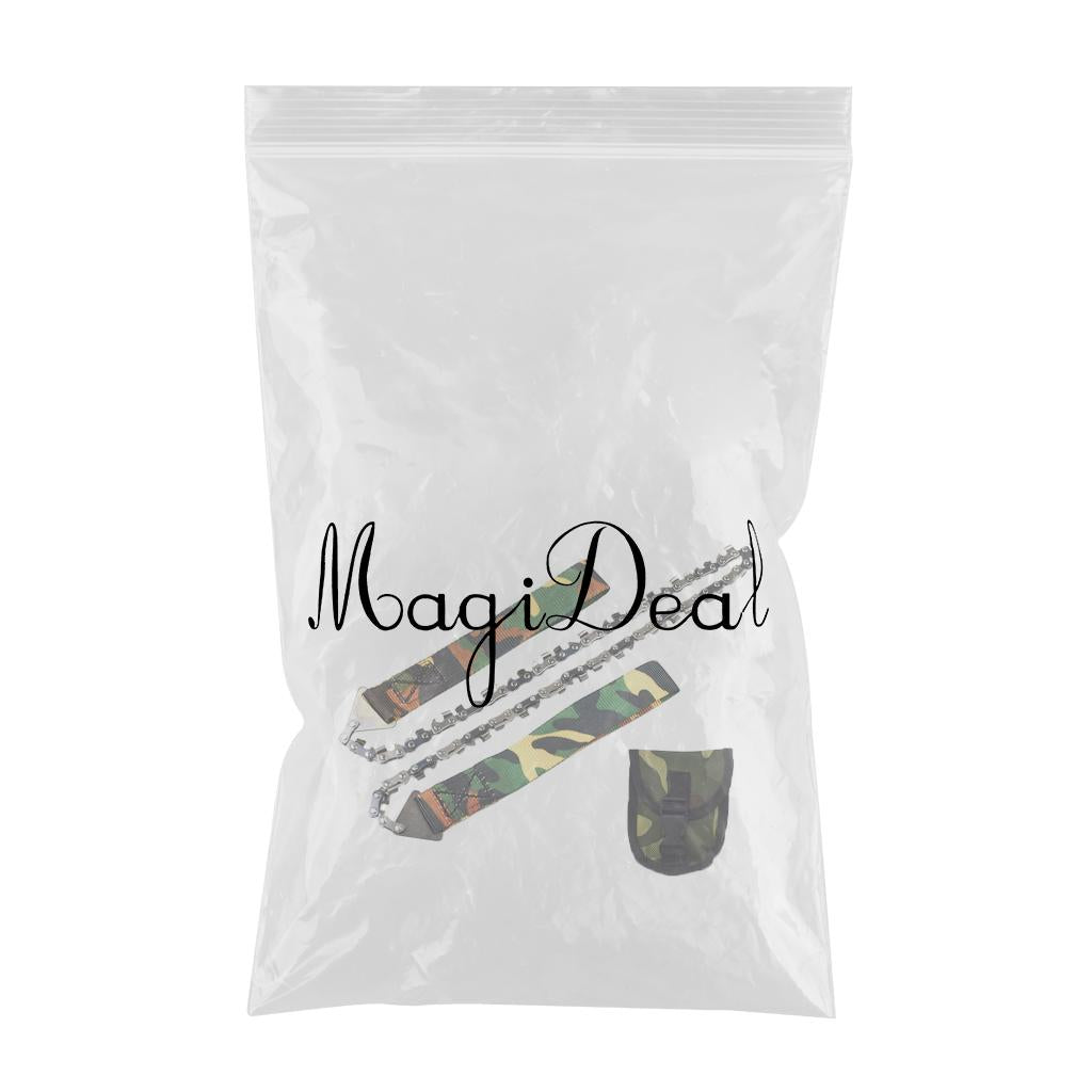 Rope Hand Chain Saw 25 High Reach Limb Hand Chain Saw with Rope Pouch Bag Camouflage "