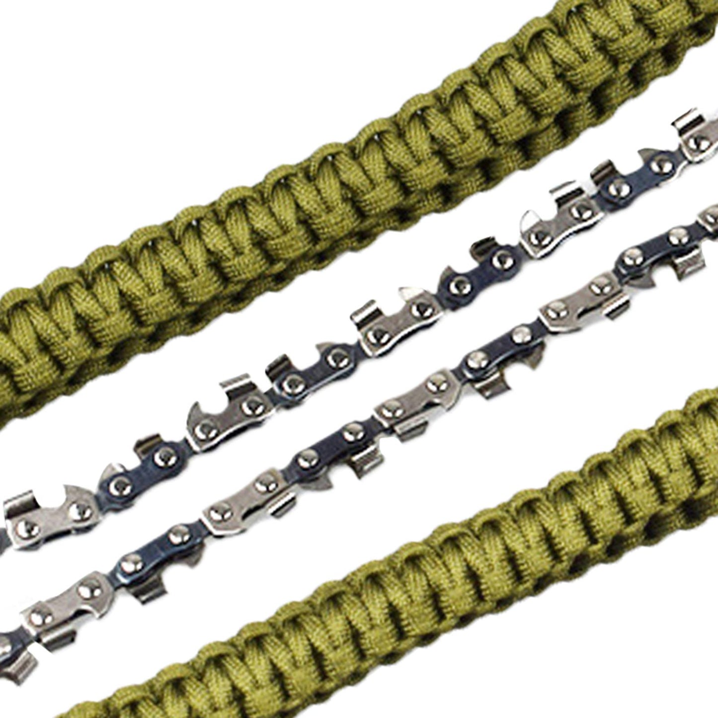 Rope Hand Chain Saw 25 High Reach Limb Hand Chain Saw with Rope Pouch Bag Green"