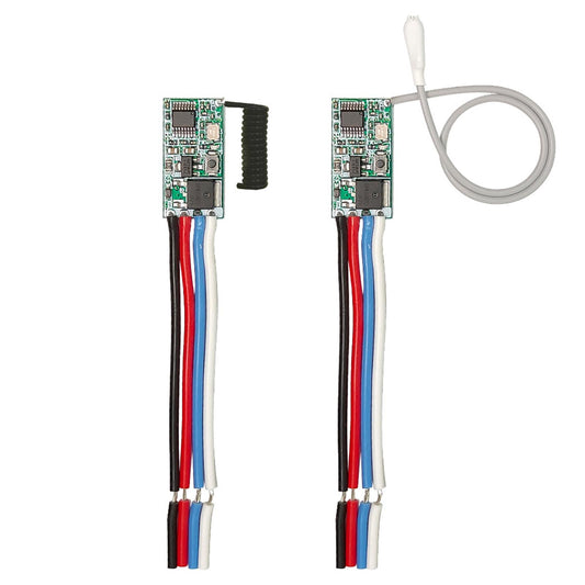 Wireless Remote Control Switch Micro Module Upgrade for LED Light Controller White Long Antenna