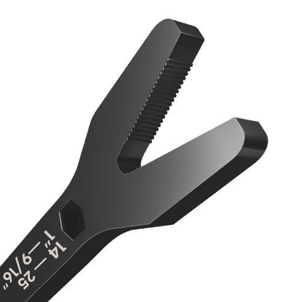 Y Shaped Wrench Spanner Universal Self-tightening Wrench Black