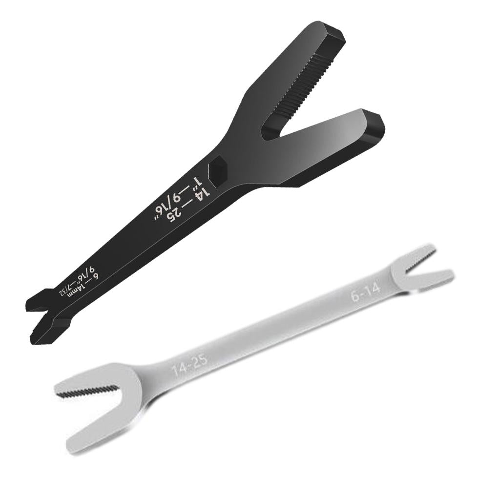 Y Shaped Wrench Spanner Universal Self-tightening Wrench Black