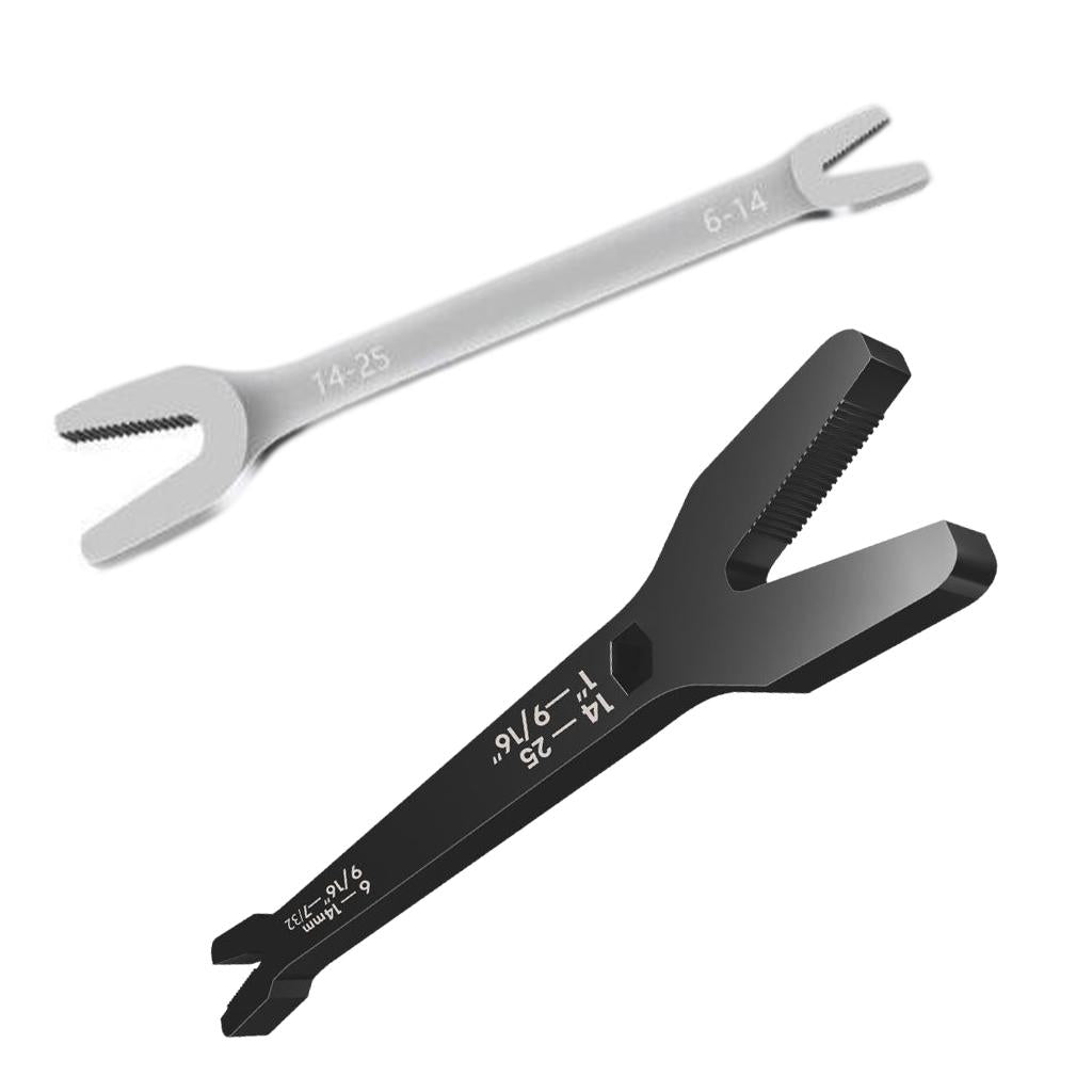 Y Shaped Wrench Spanner Universal Self-tightening Wrench Black