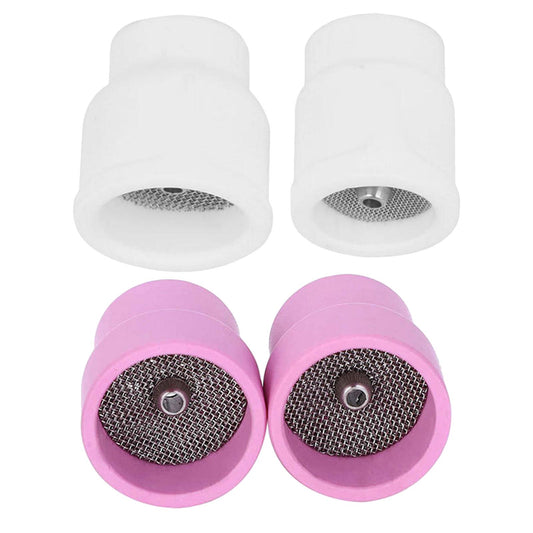 2x Ceramic Welding Cup TIG Welding Torch Accessories Kit for WP17 18 26 9 20 Pink