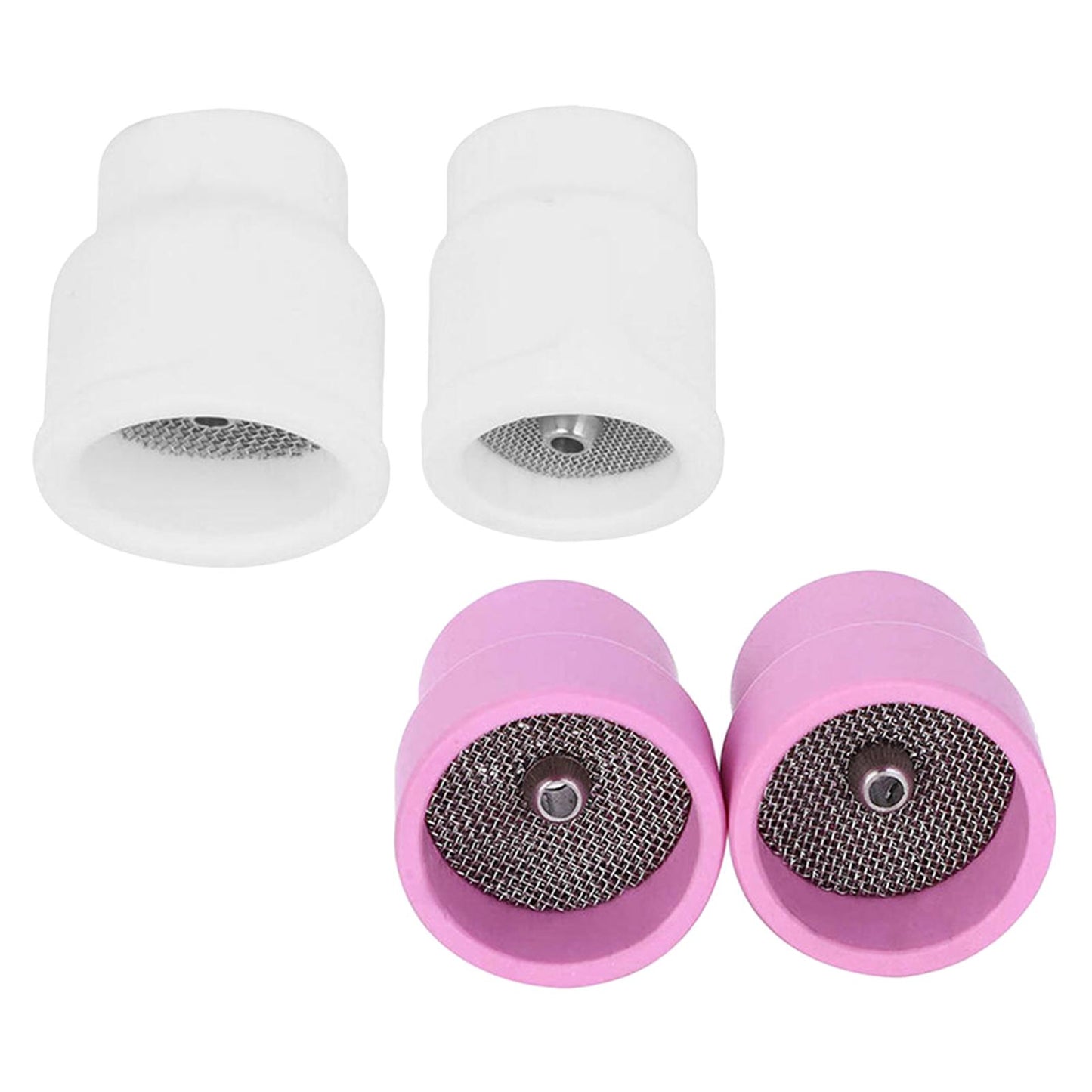 2x Ceramic Welding Cup TIG Welding Torch Accessories Kit for WP17 18 26 9 20 Pink