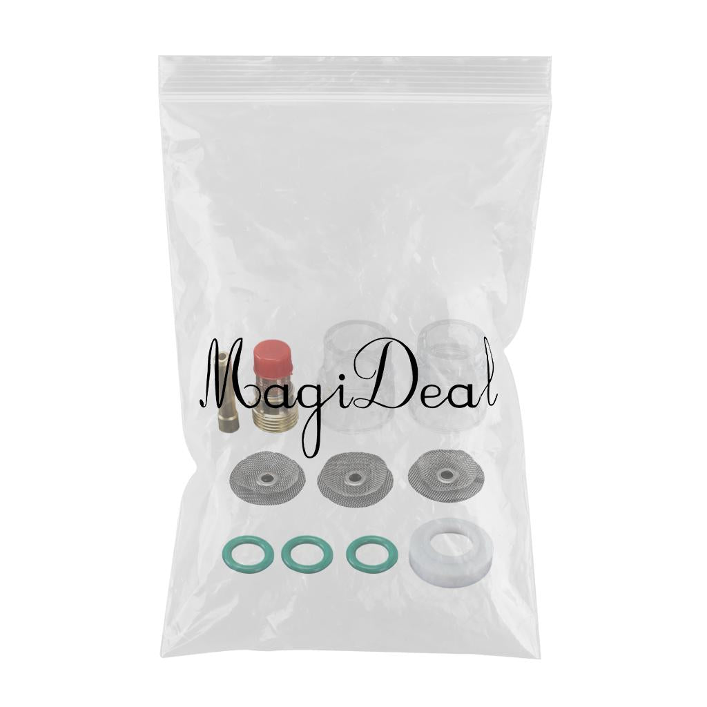 11/Set TIG Torch Kit 2.4mm Collect Kit Stubby Gas Lens for WP17 18 26