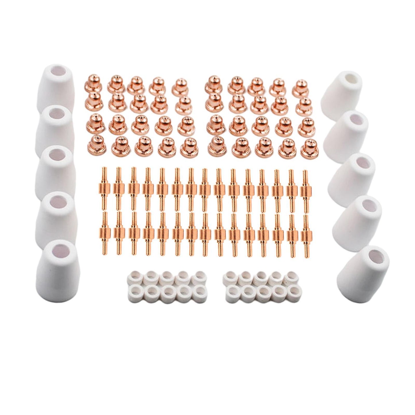 100Pcs PT31 LG40 Plasma Cutter Consumables Torch Electrode Tip Nozzle