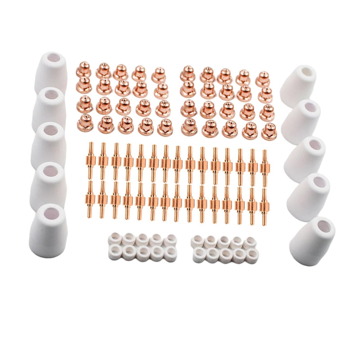 100Pcs PT31 LG40 Plasma Cutter Consumables Torch Electrode Tip Nozzle