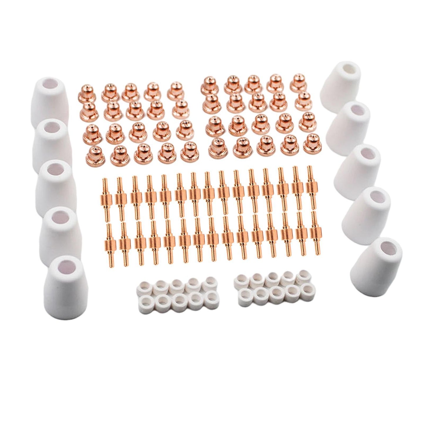 100Pcs PT31 LG40 Plasma Cutter Consumables Torch Electrode Tip Nozzle
