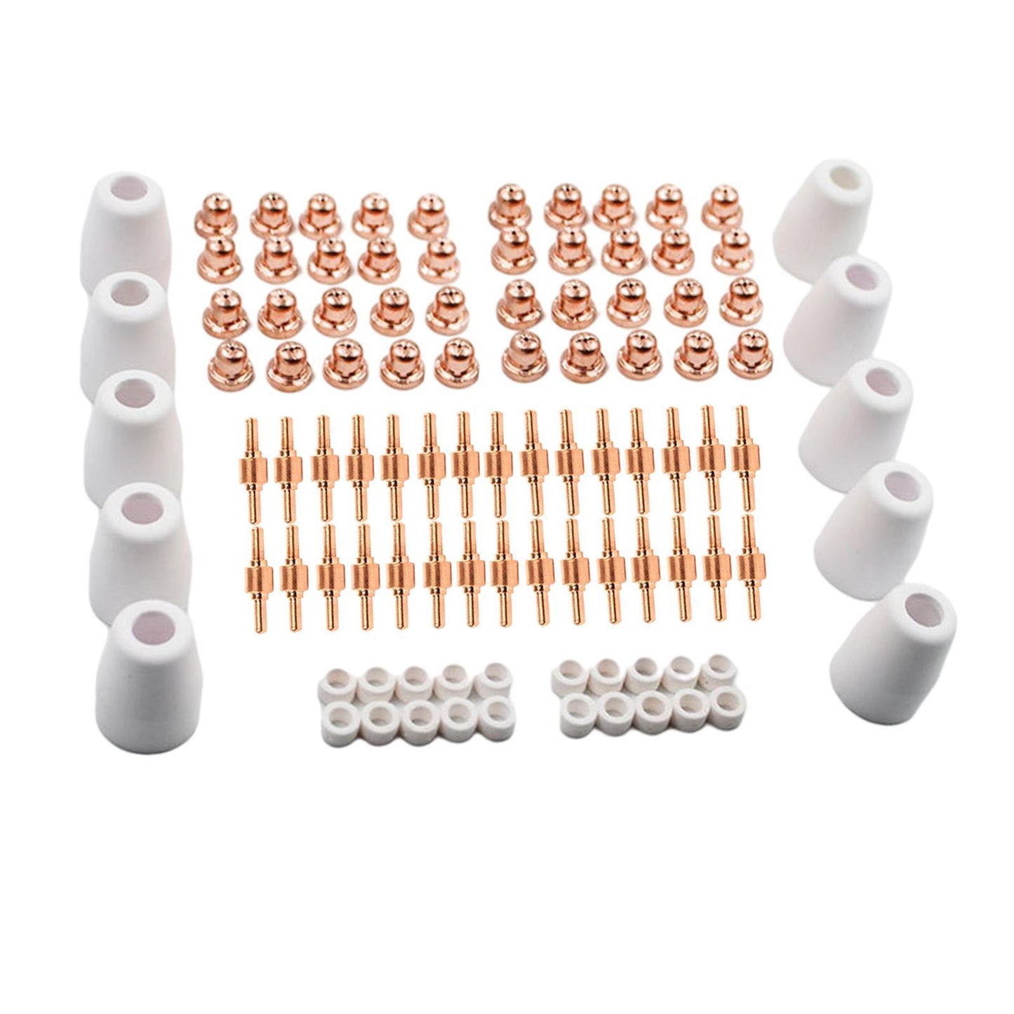 100Pcs PT31 LG40 Plasma Cutter Consumables Torch Electrode Tip Nozzle