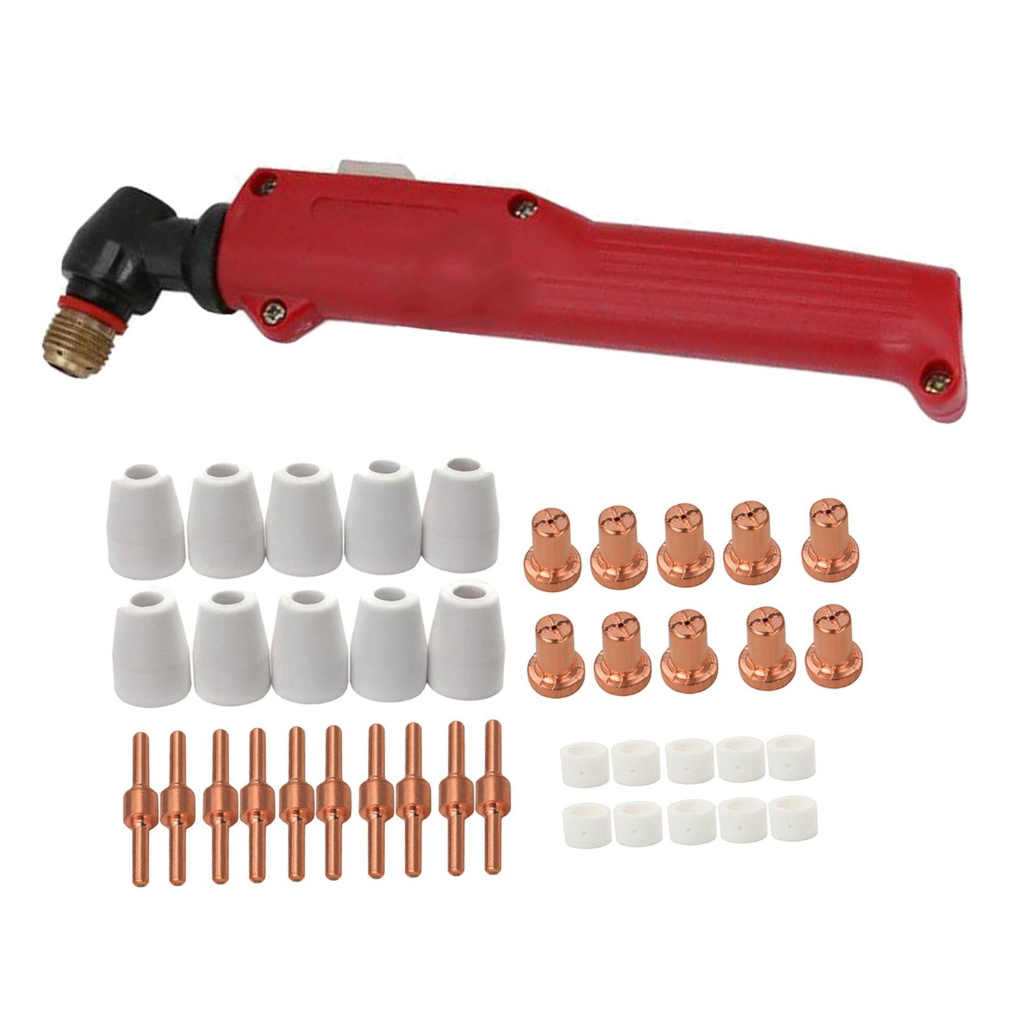 41Pcs PT31 Plasma Cutter Torch Head Body Cutting for LG-40 Torch Cut-40 50