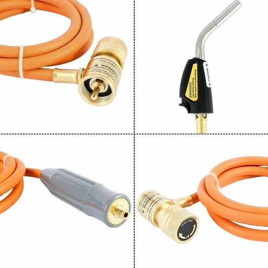 Mapp Propane Torch Adjustable Swirl Flame with 5ft Hose for Melting Welding