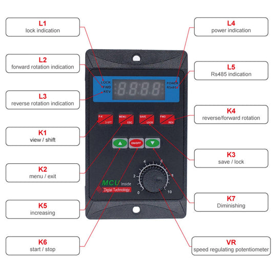AC 220V Frequency Converter 120/200/400/750W Single Phase To 3-Phase Output 120w