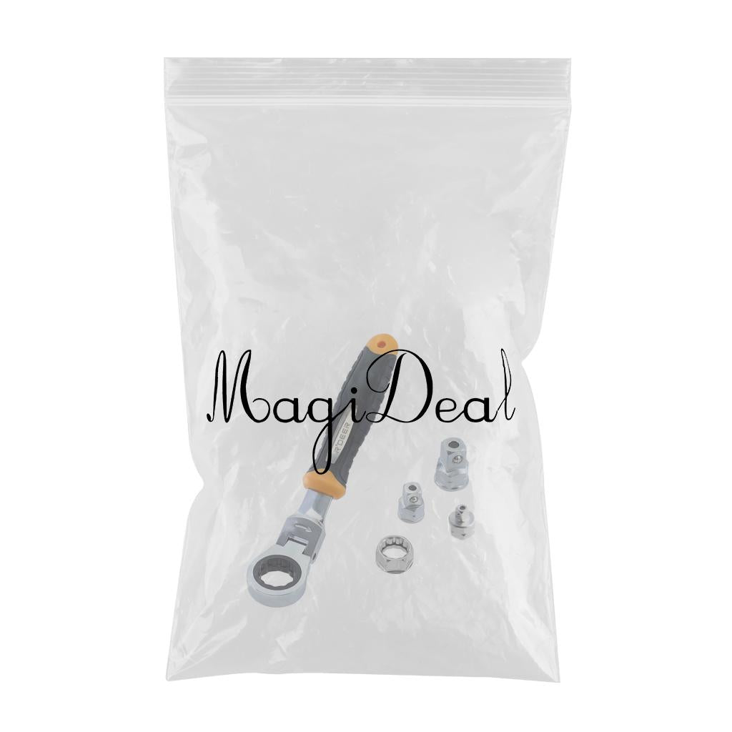 5Pcs Ratchet Wrench Set Sleeve Adapter Durable Professional