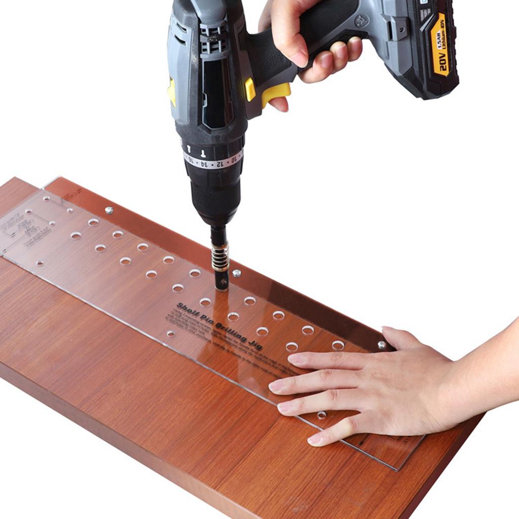Acrylic Bubble Level Ruler Hole Opener Template DIY Woodworking Tools