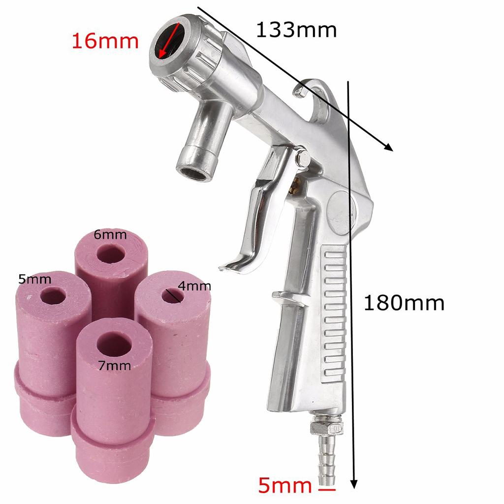 Multipurpose Air Sand Blaster Kit Siphon Derusting for Car Set A