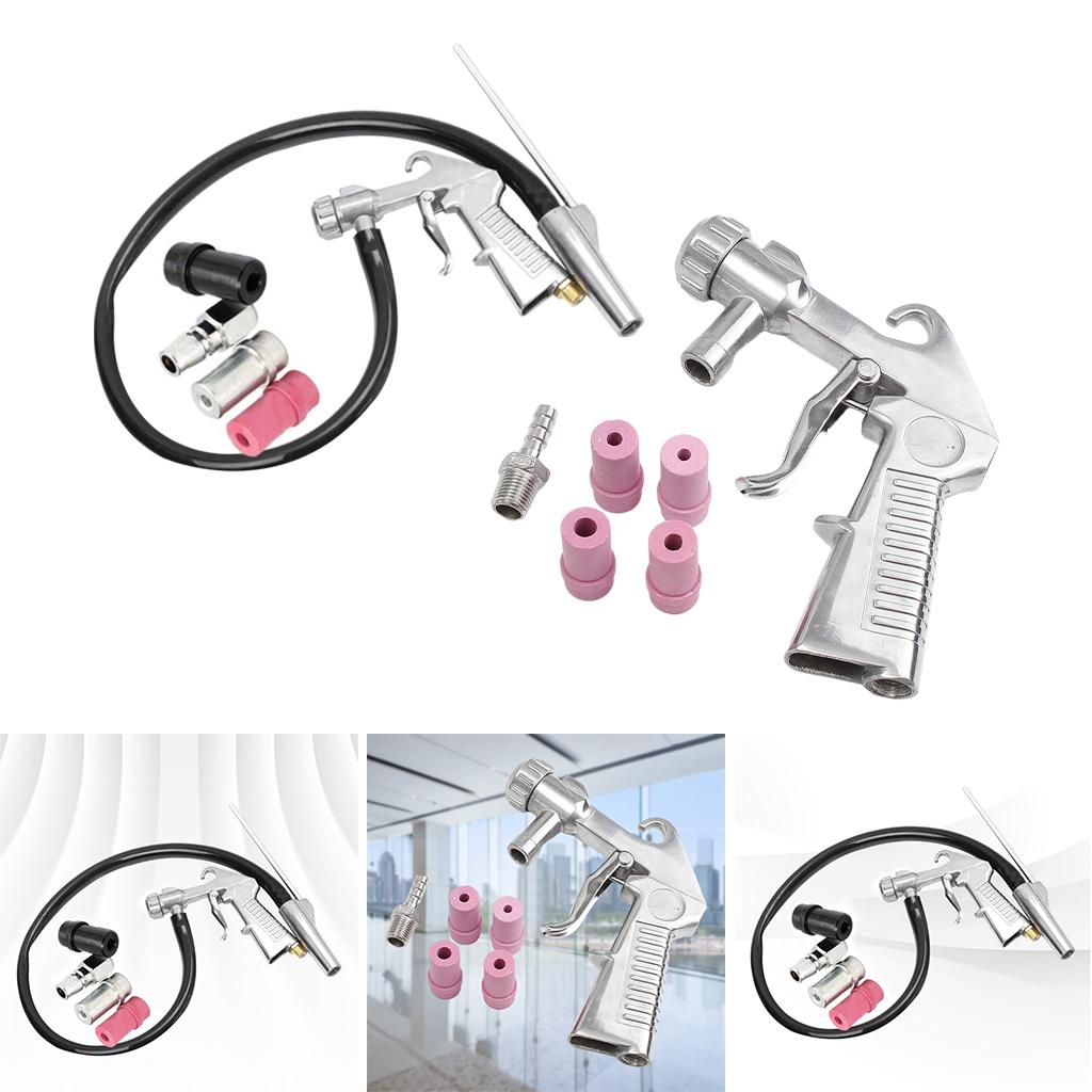 Multipurpose Air Sand Blaster Kit Siphon Derusting for Car Set A