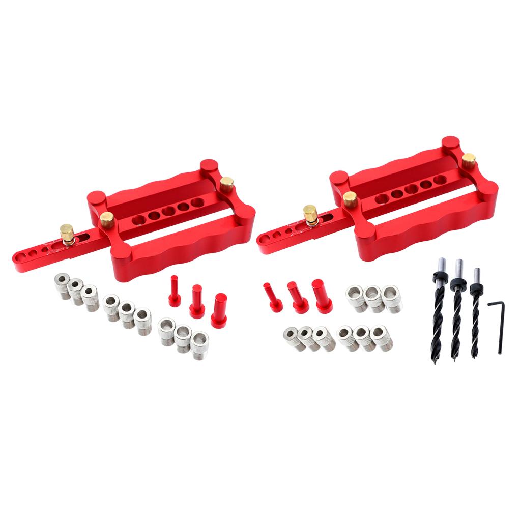 Self Centering Doweling Jig Kit, Wood Drill Guide for Woodworking Joinery Without drill