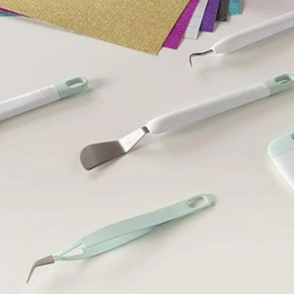 6Pcs Basic Vinyl Tool Kit Crafts Lettering Precision Weeding Kits Splicing Green