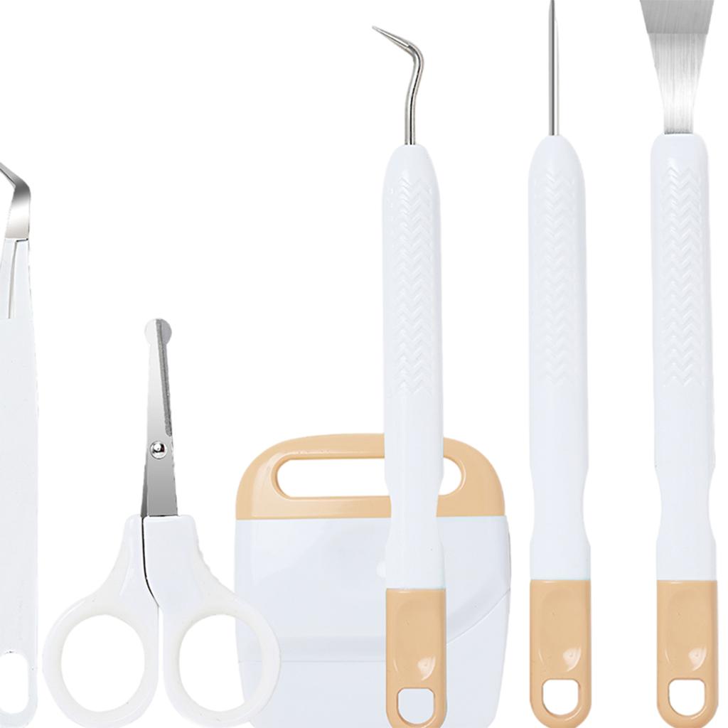 6Pcs Basic Vinyl Tool Kit Crafts Lettering Precision Weeding Kits Splicing Yellow