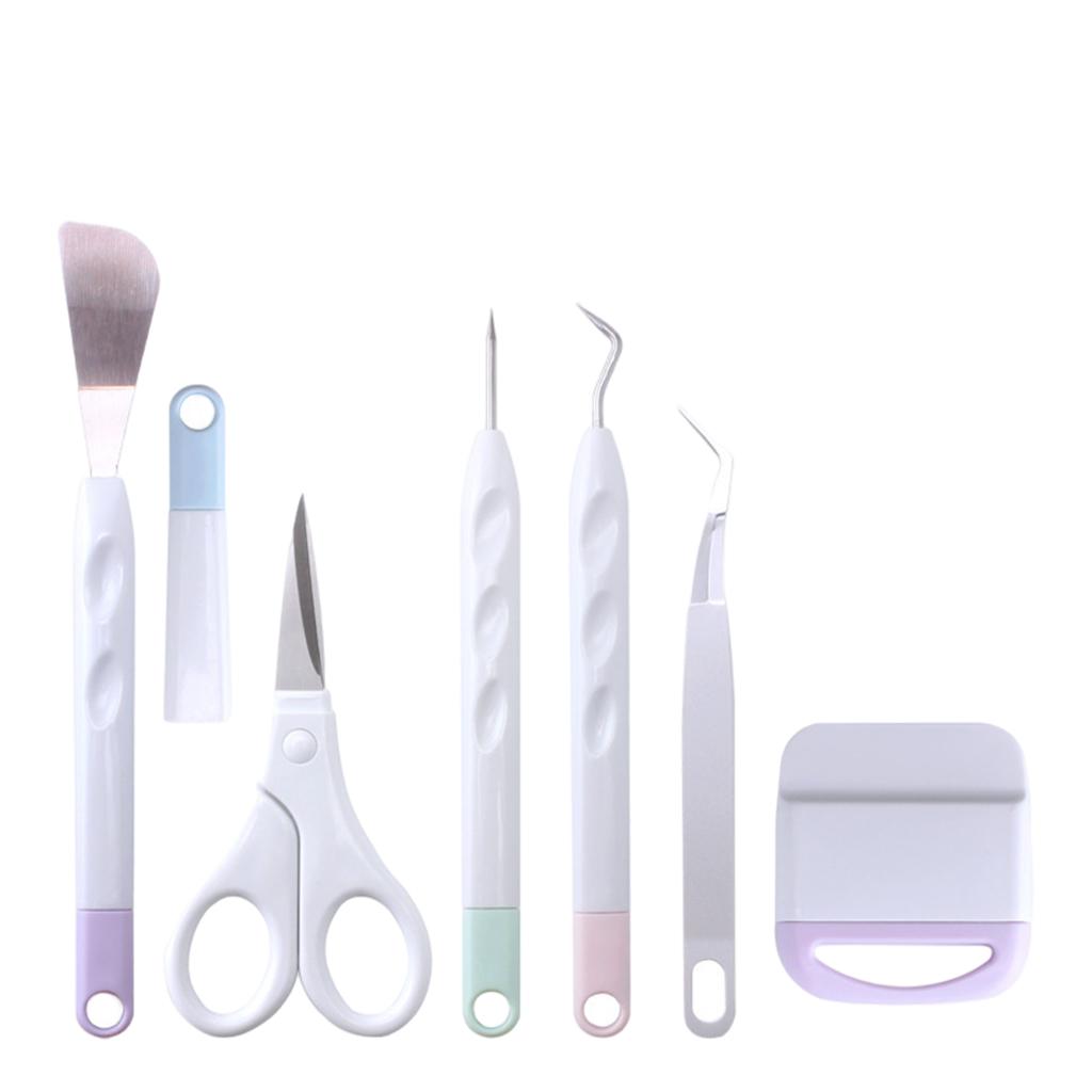 6Pcs Basic Vinyl Tool Kit Crafts Lettering Precision Weeding Kits Splicing Mix