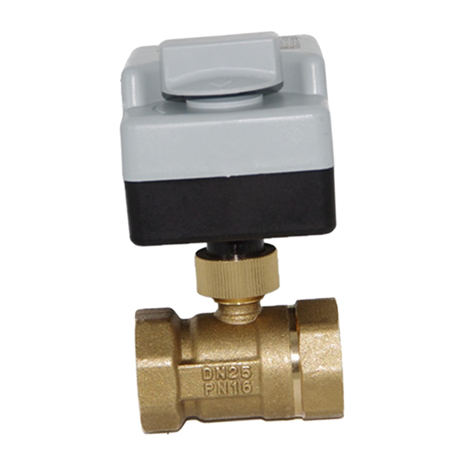 Two Way AC220V Brass Motorized Ball Valve,1 1/2
