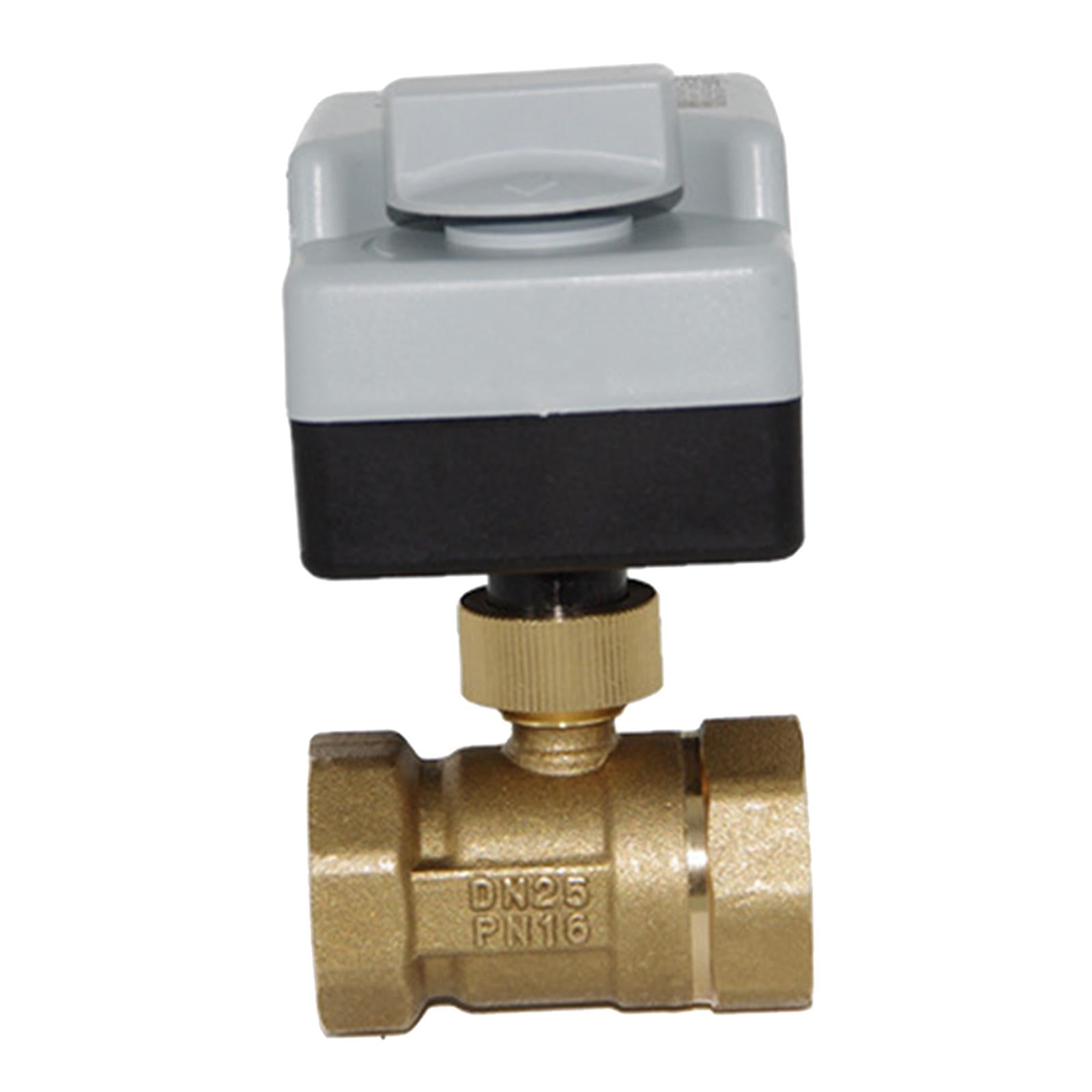 Two Way AC220V Brass Motorized Ball Valve,1 1/2